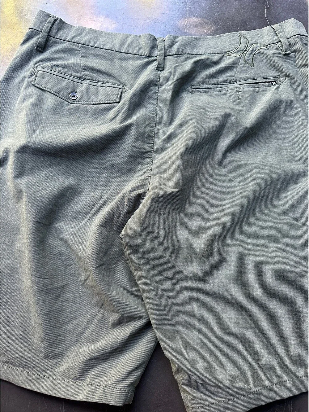 Hurley Olive Hybrid Walk Shorts 36 Stretch